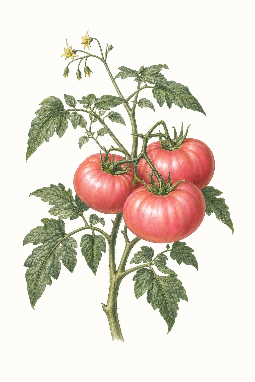 Botanical illustration of Pink Berkeley