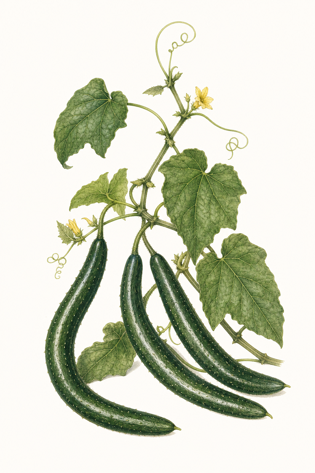 Botanical illustration of Yamato Sanjaku