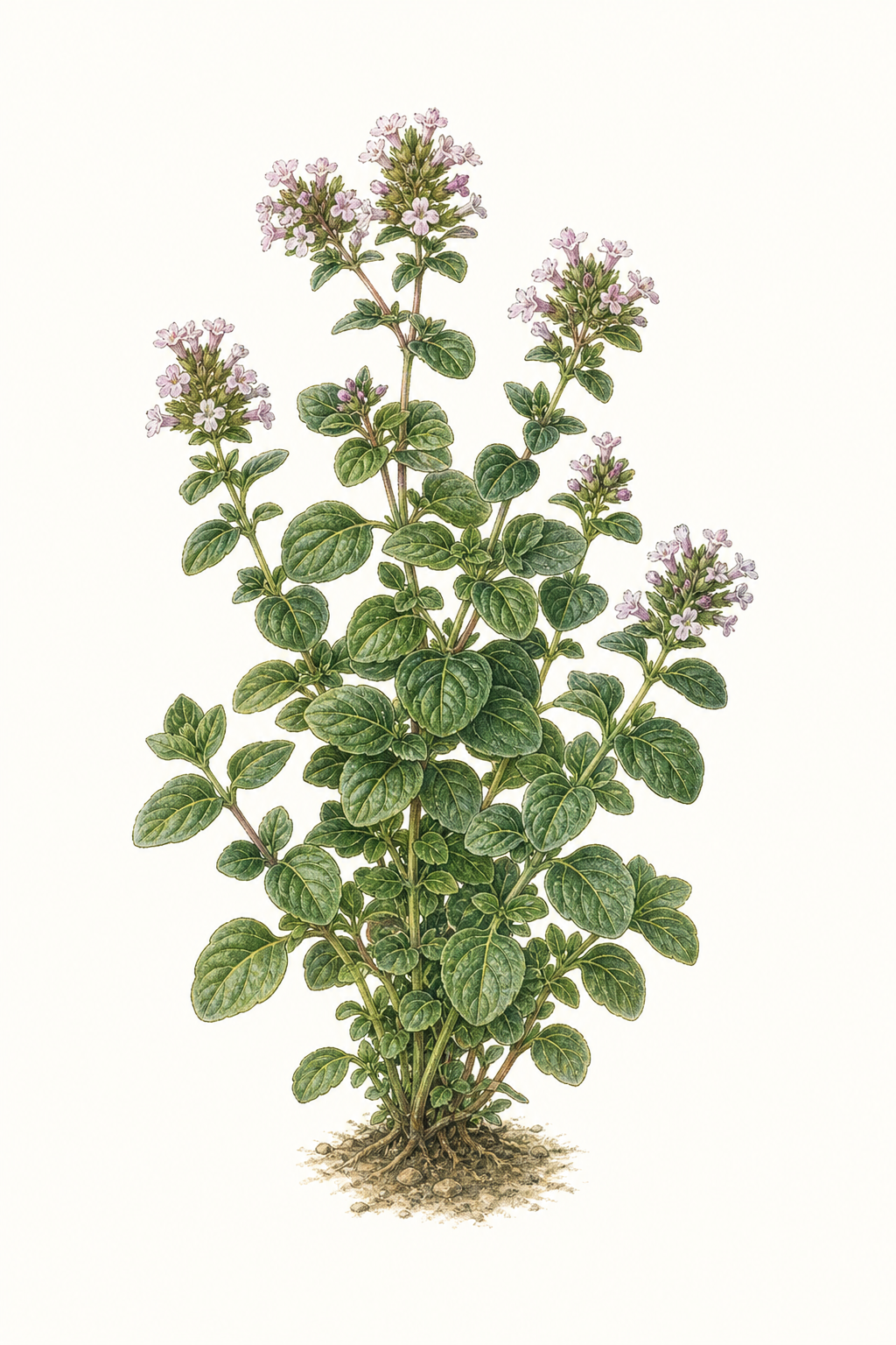 Botanical illustration of Hardy Marjoram