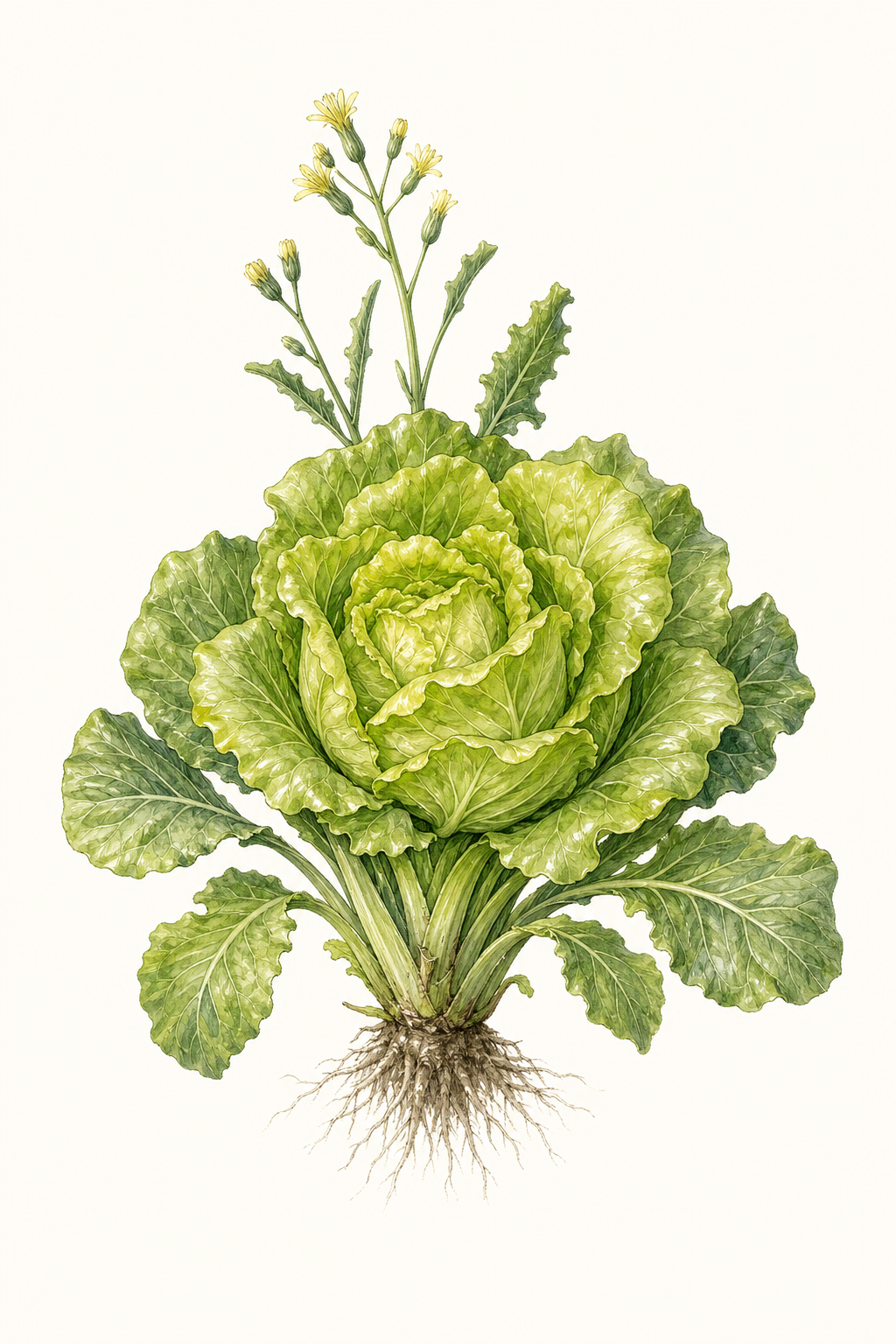 Botanical illustration of Bibb