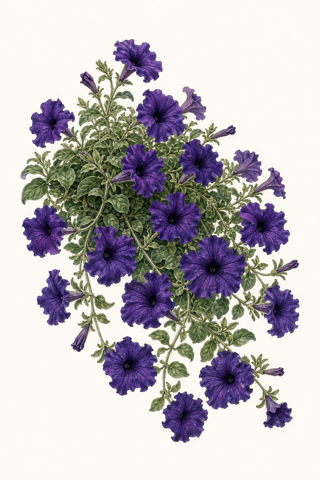 Botanical illustration of Wave Purple