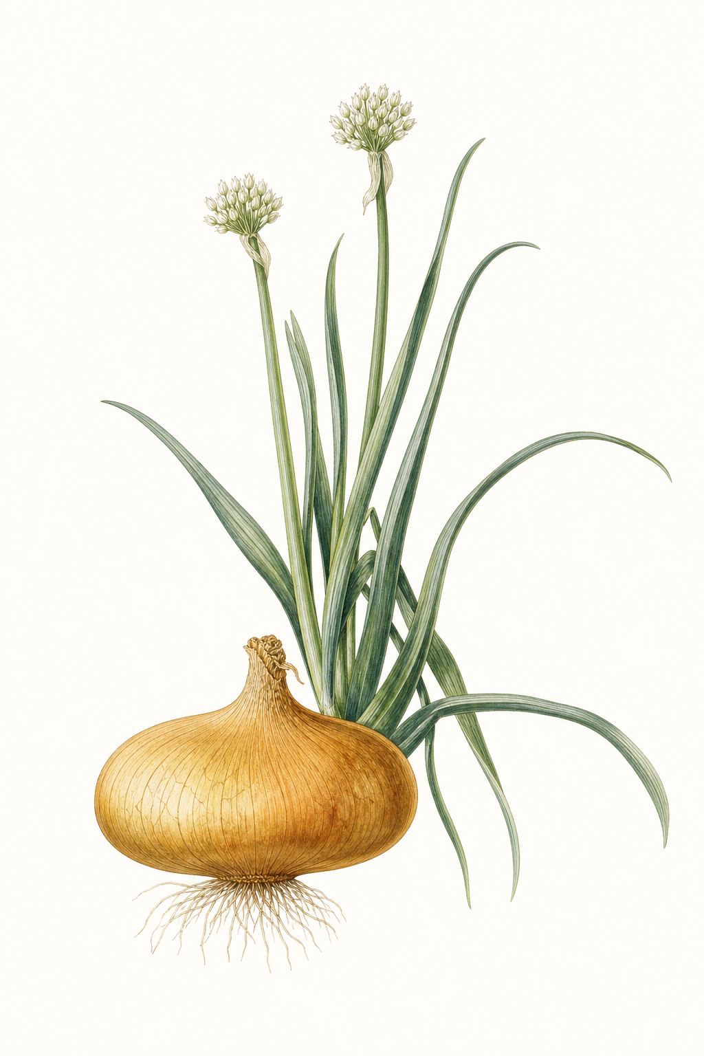 Botanical illustration of Yellow Spanish