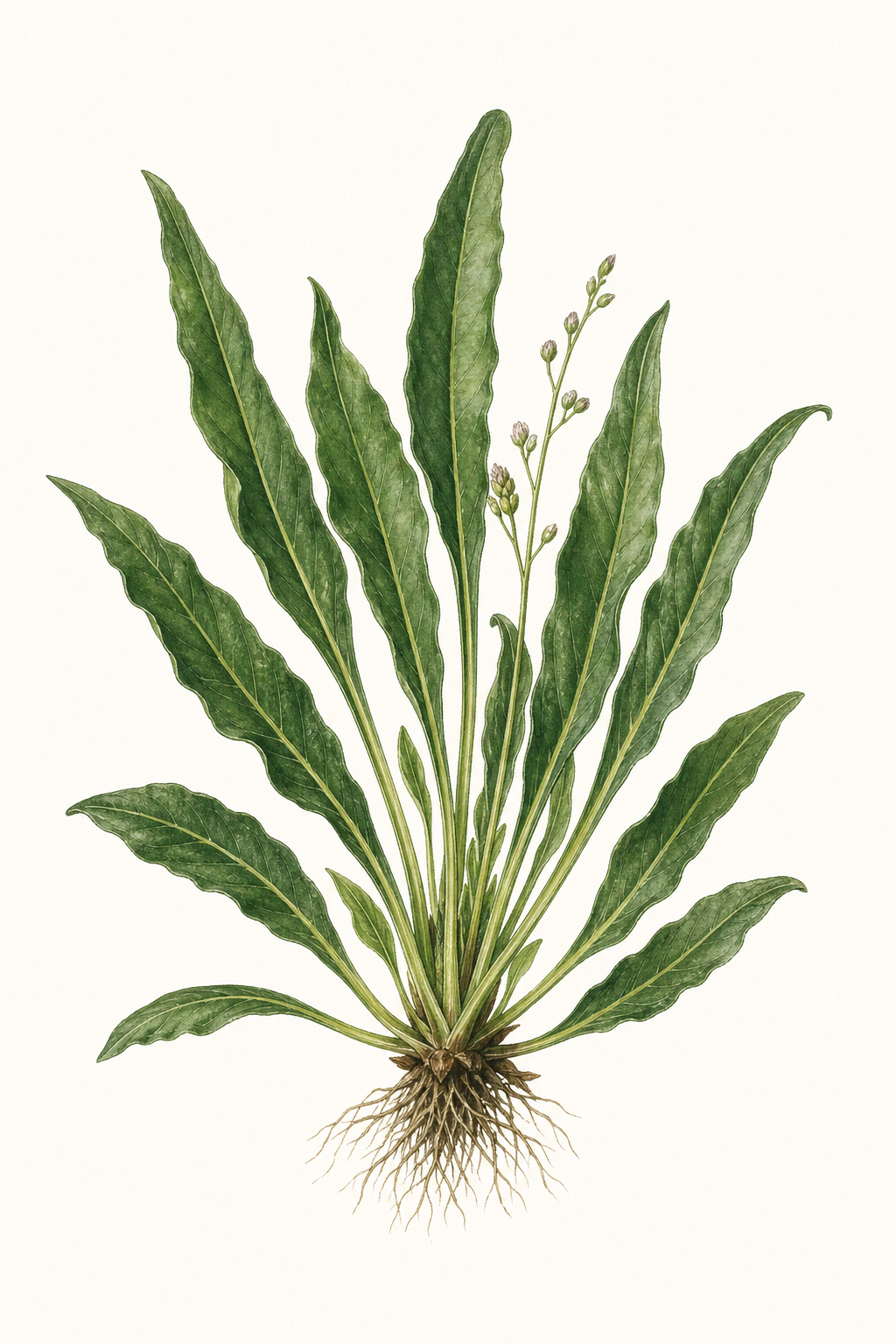 Botanical illustration of Lamb's Tongue