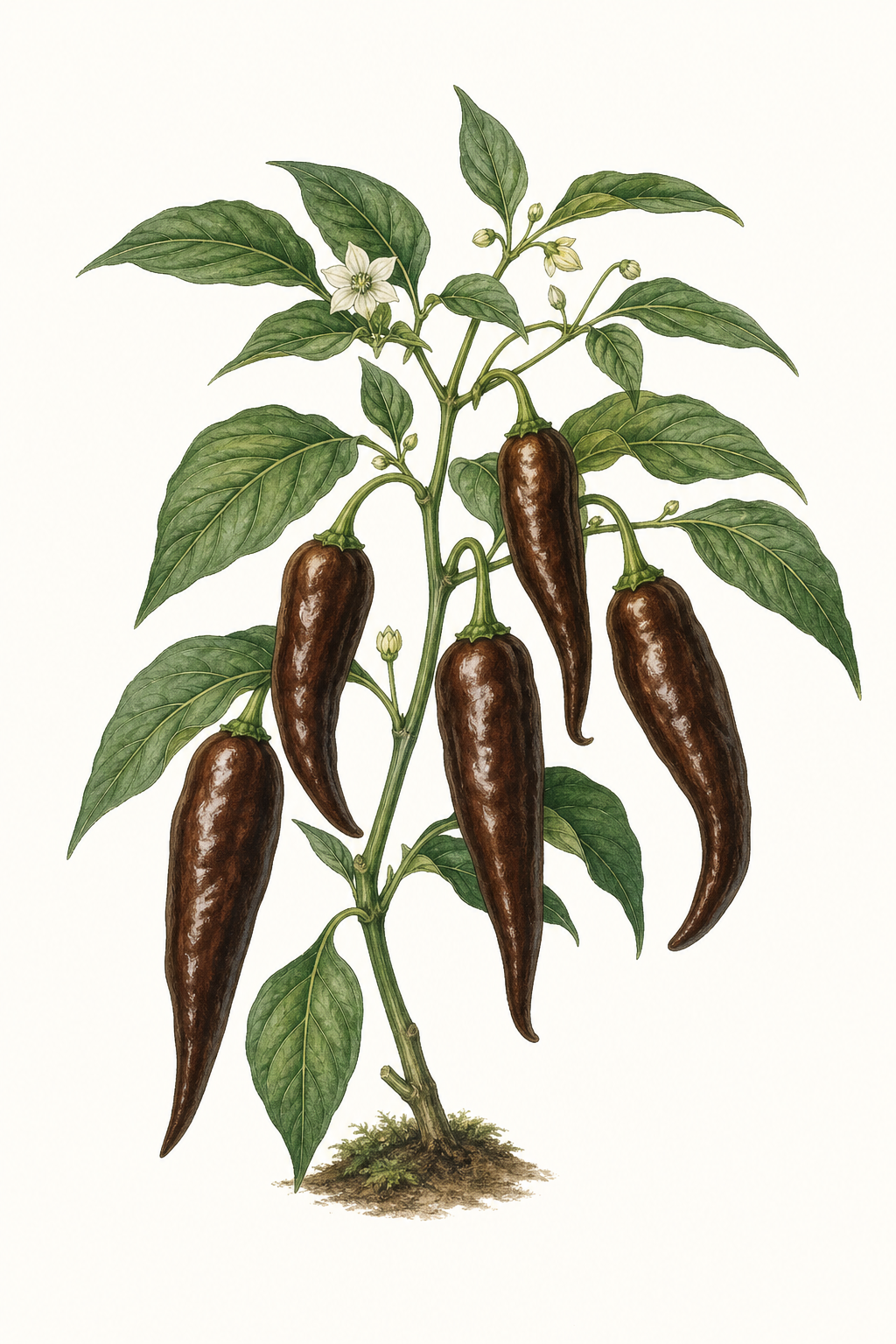 Botanical illustration of Mulato Isleno
