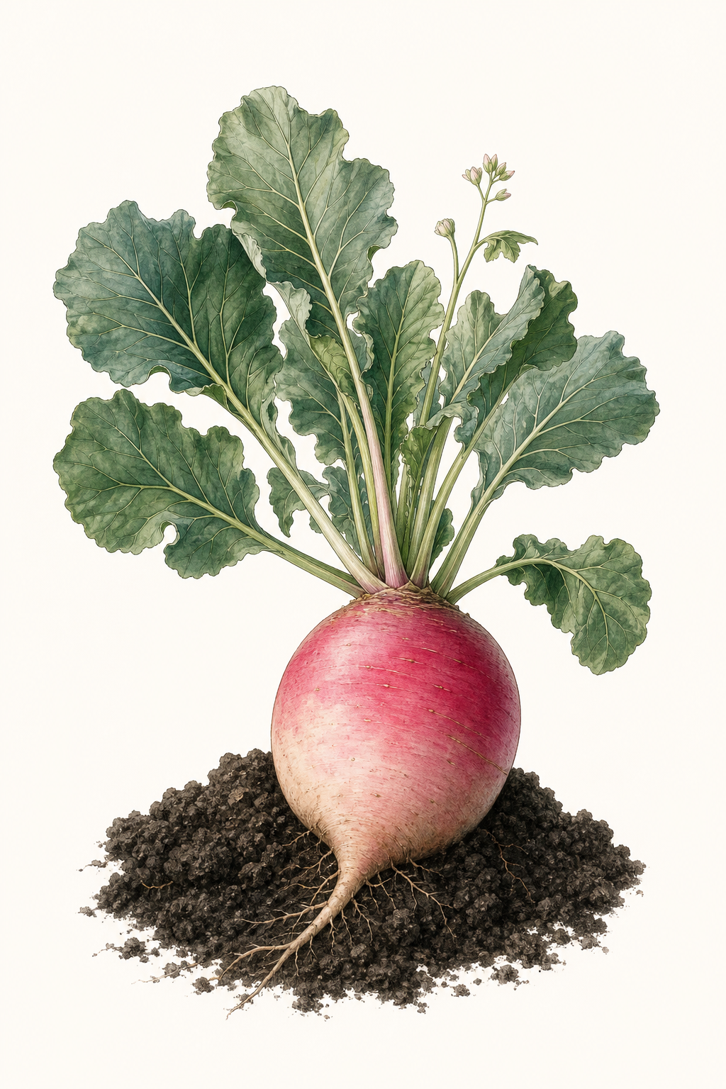 Botanical illustration of Misato Rose