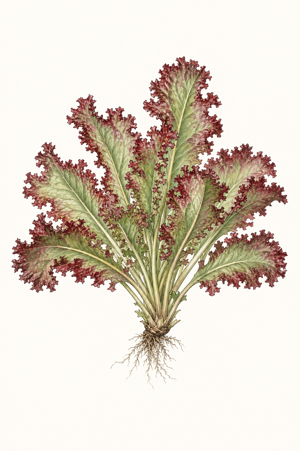 Botanical illustration of Ruby Sky