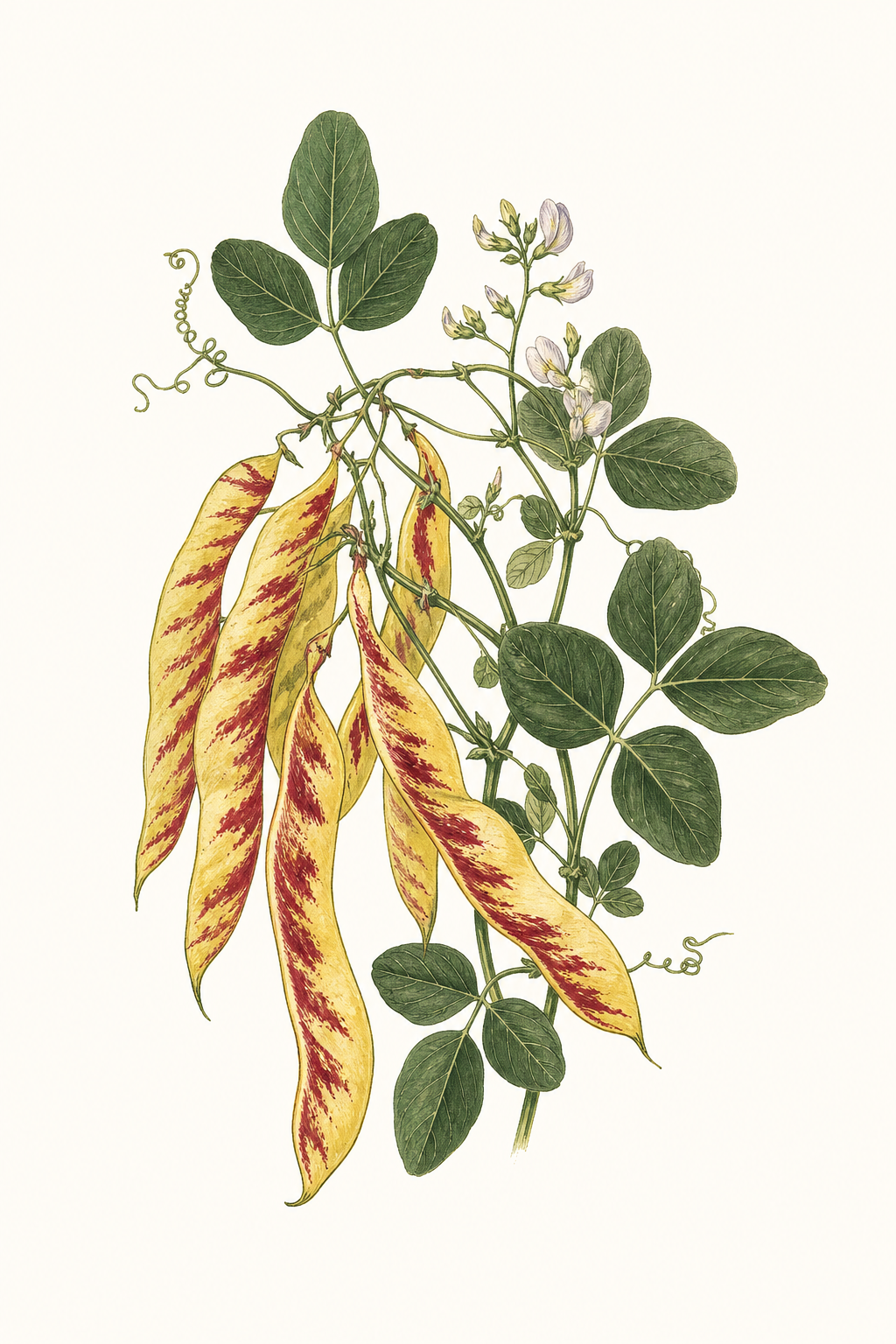 Botanical illustration of Dragon Tongue