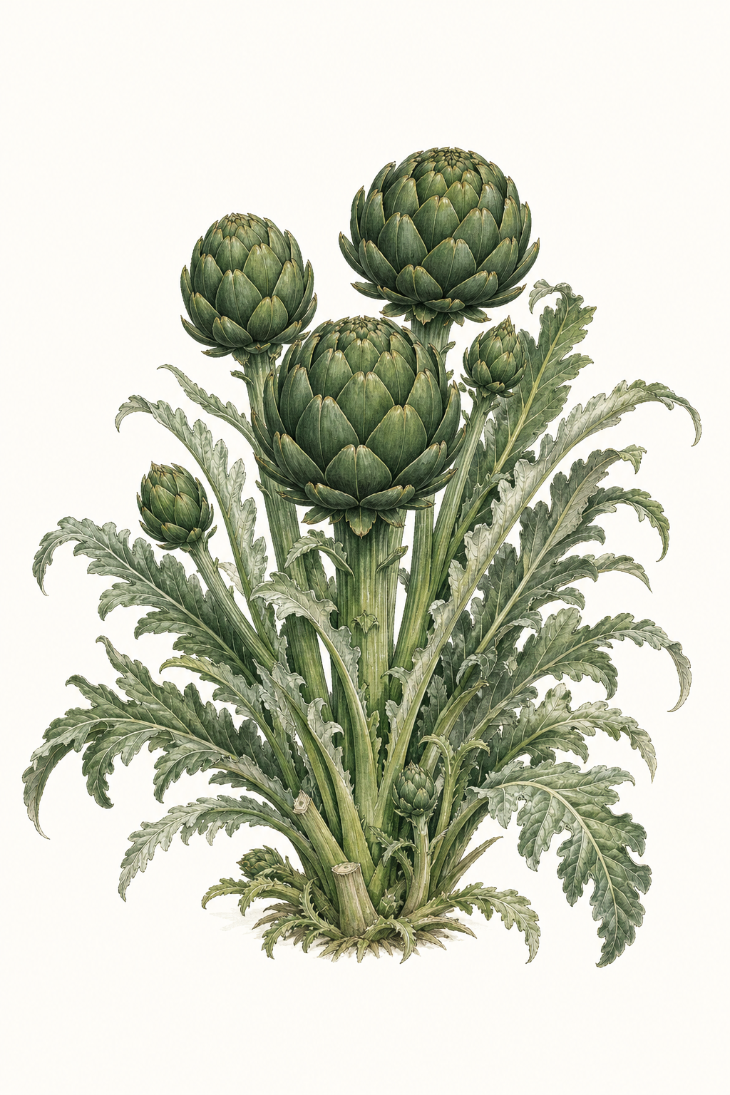 Botanical illustration of Gros Vert de Laon