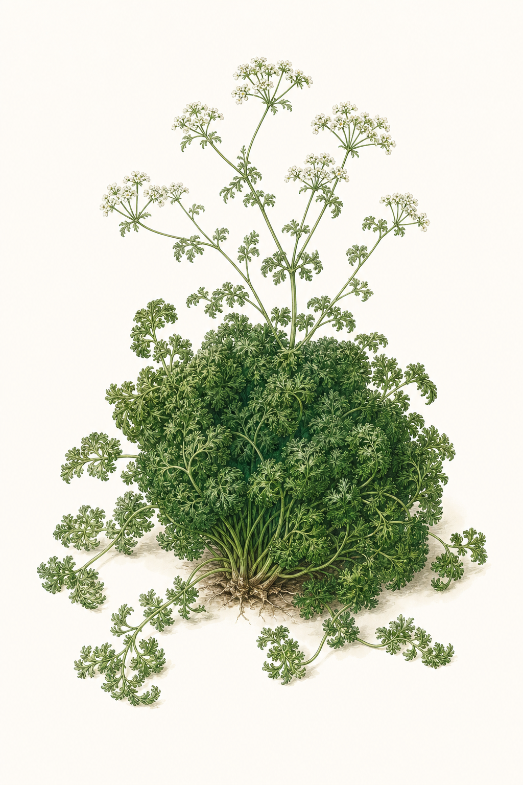 Botanical illustration of Curled