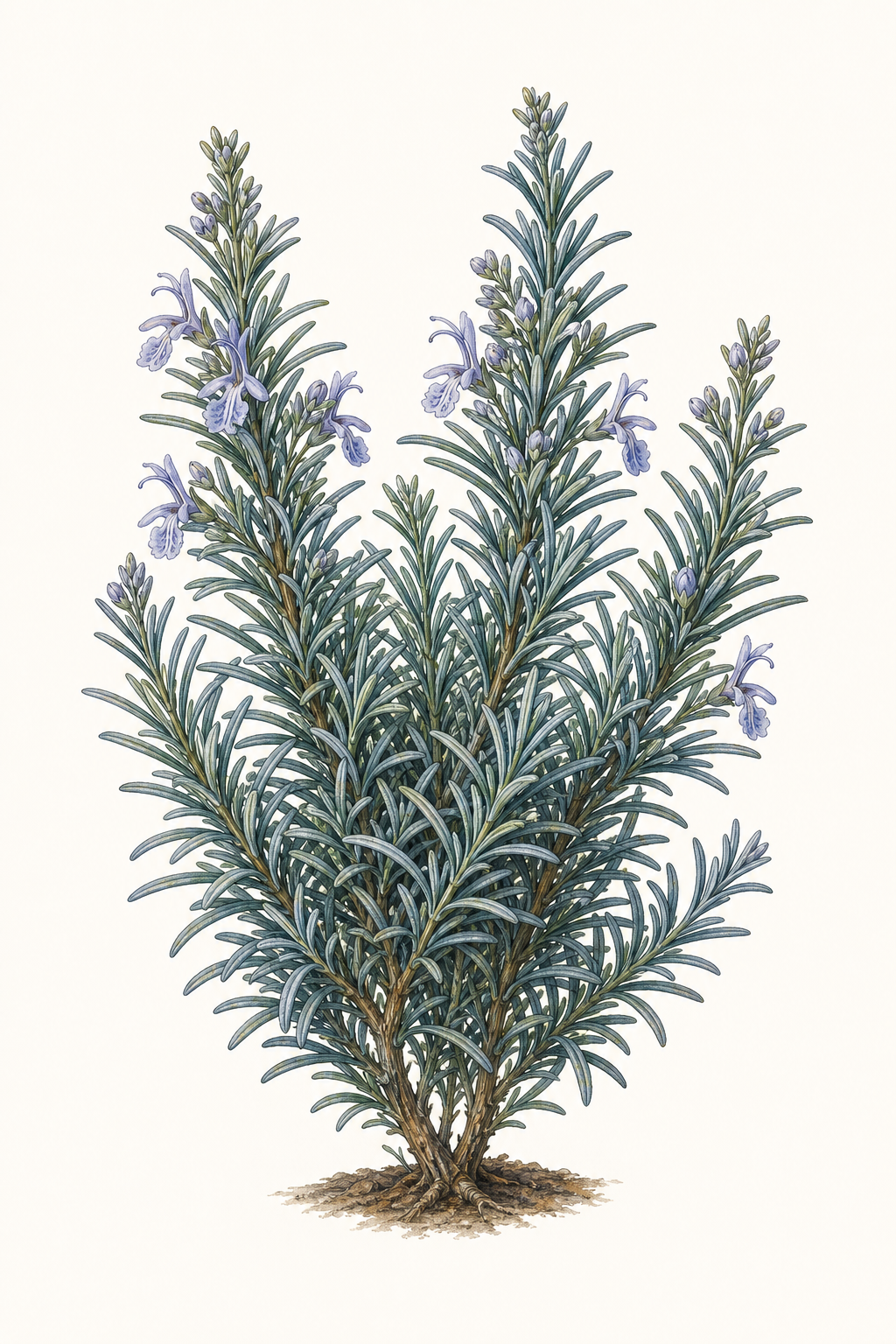 Botanical illustration of Tuscan Blue