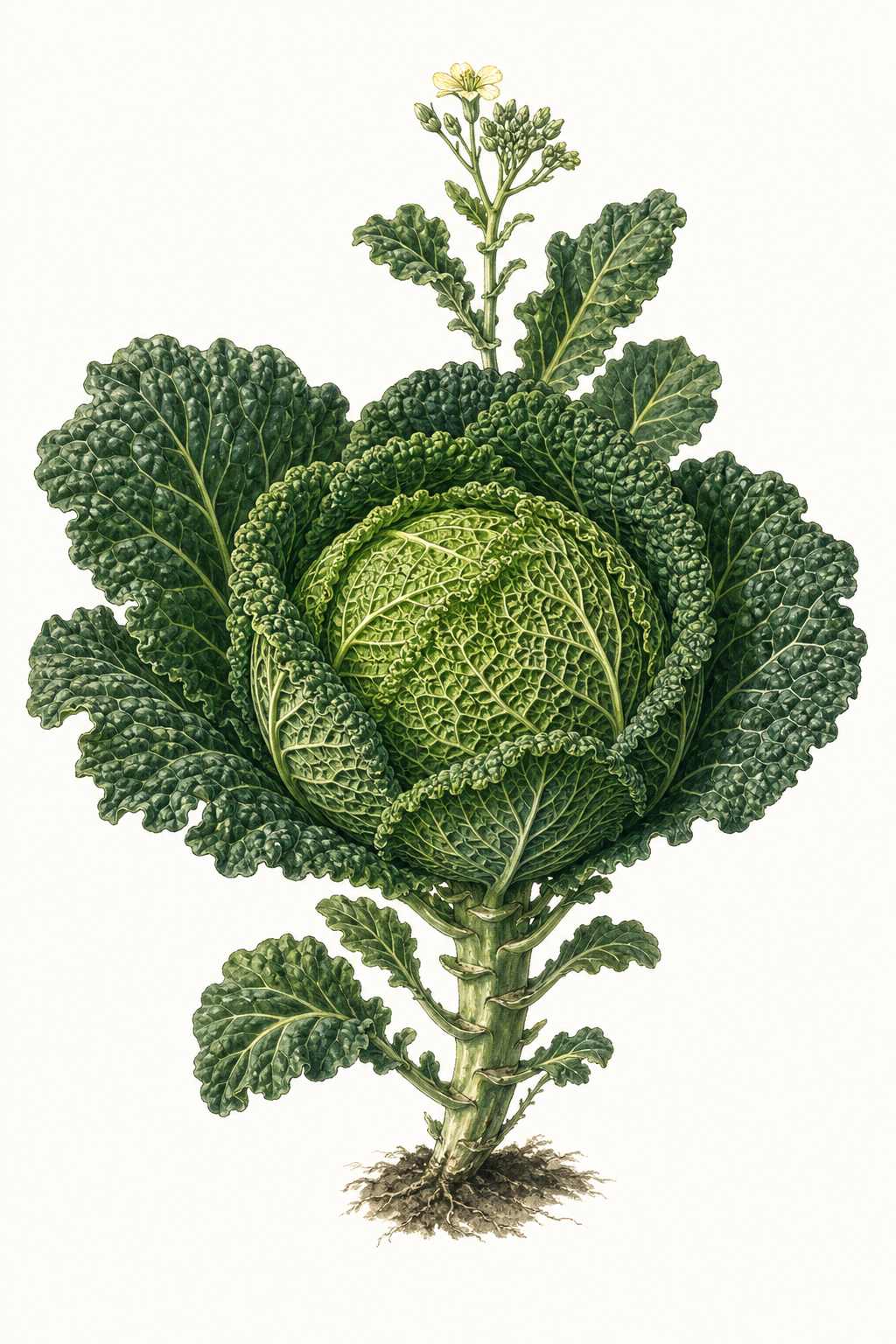 Botanical illustration of Savoy Ace