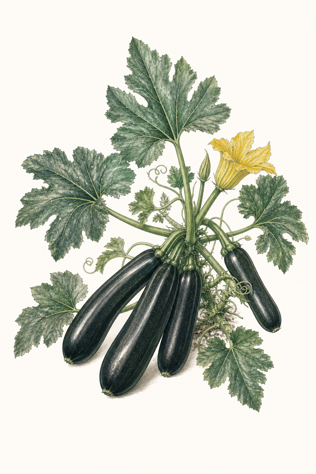 Botanical illustration of Dark Star