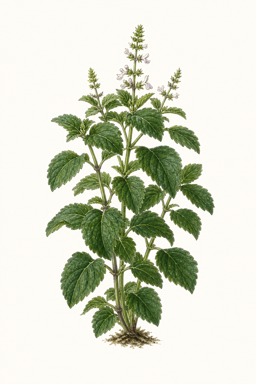 Botanical illustration of Camphor Basil