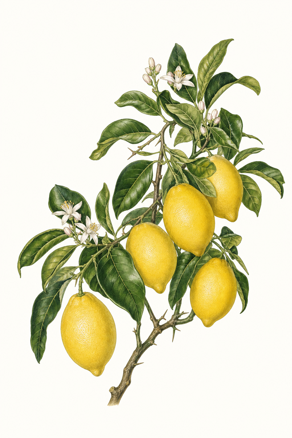 Botanical illustration of Femminello Siracusano