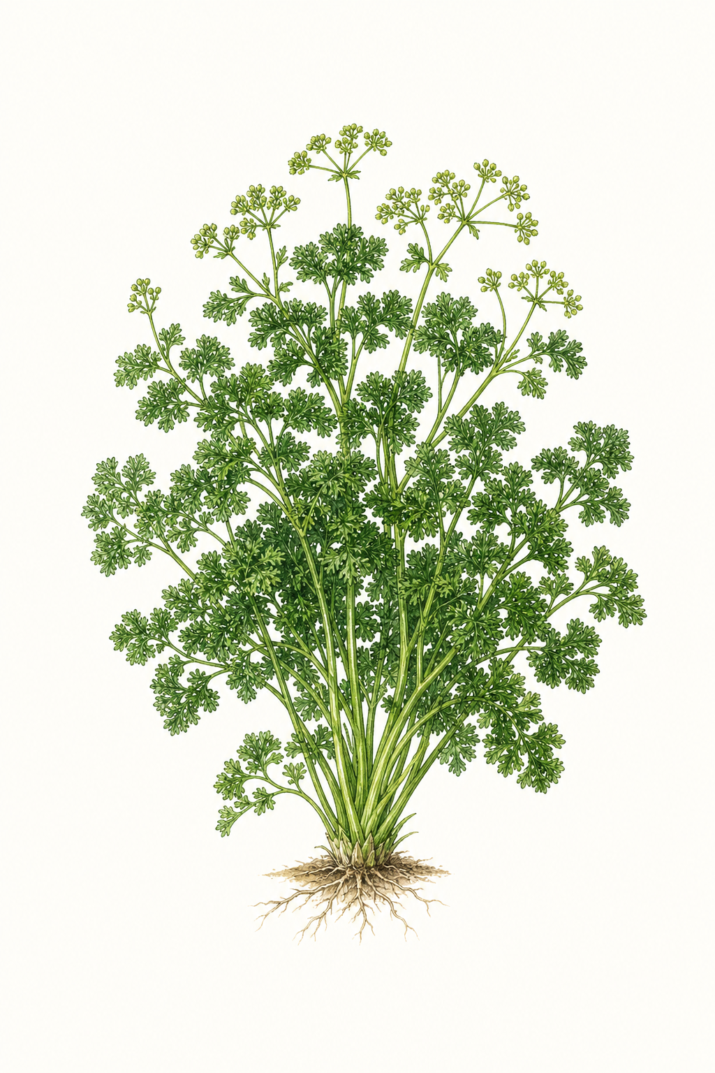 Botanical illustration of Green Pearl