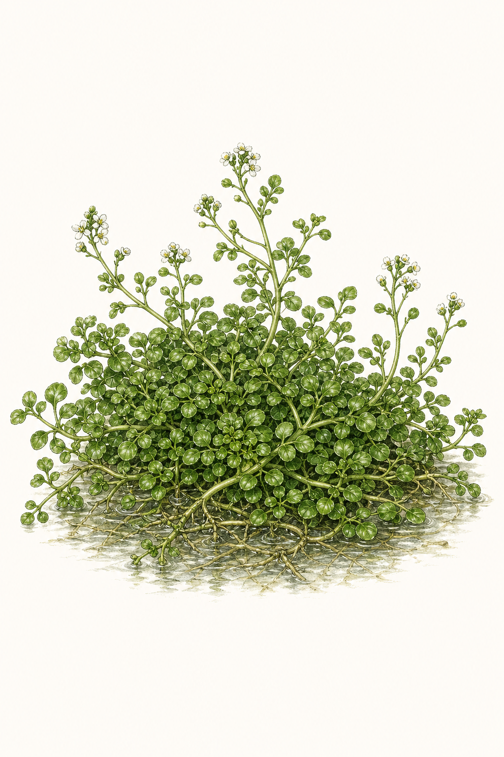 Botanical illustration of Watercress