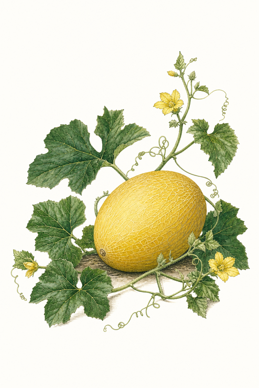 Botanical illustration of Canary Yellow