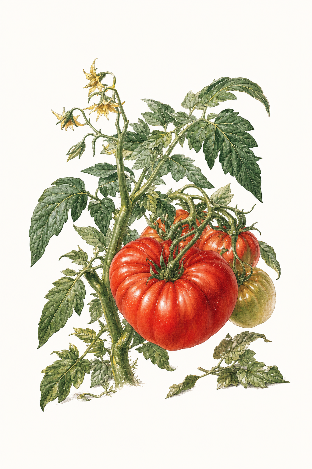 Botanical illustration of Arkansas Traveler