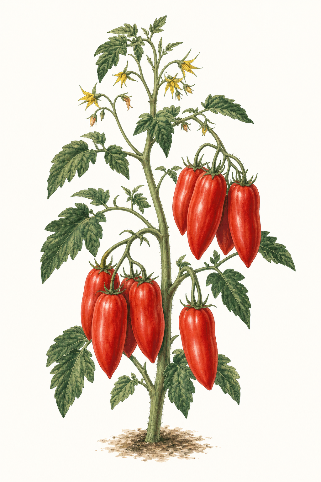 Botanical illustration of San Marzano