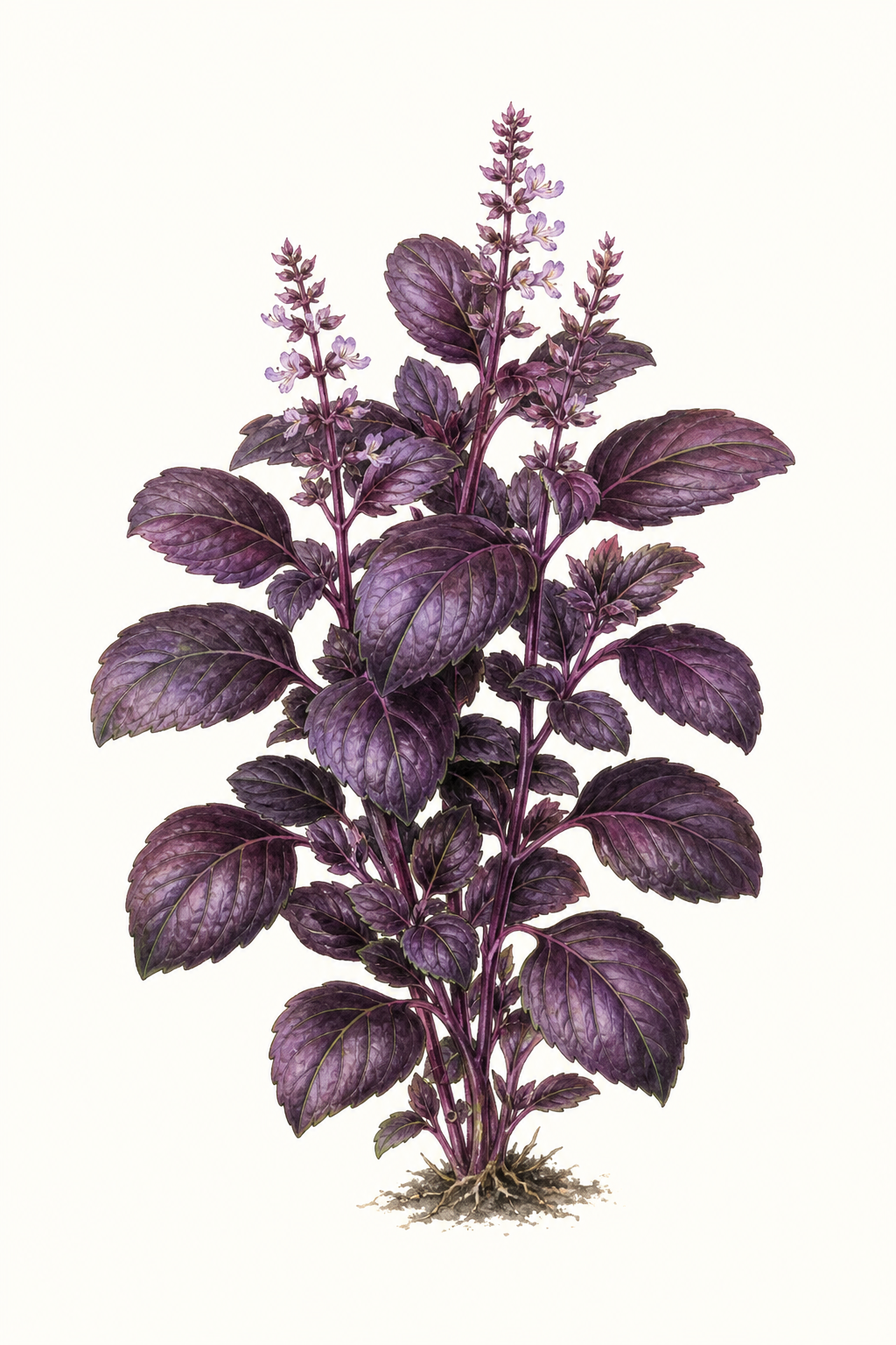 Botanical illustration of Red Rubin