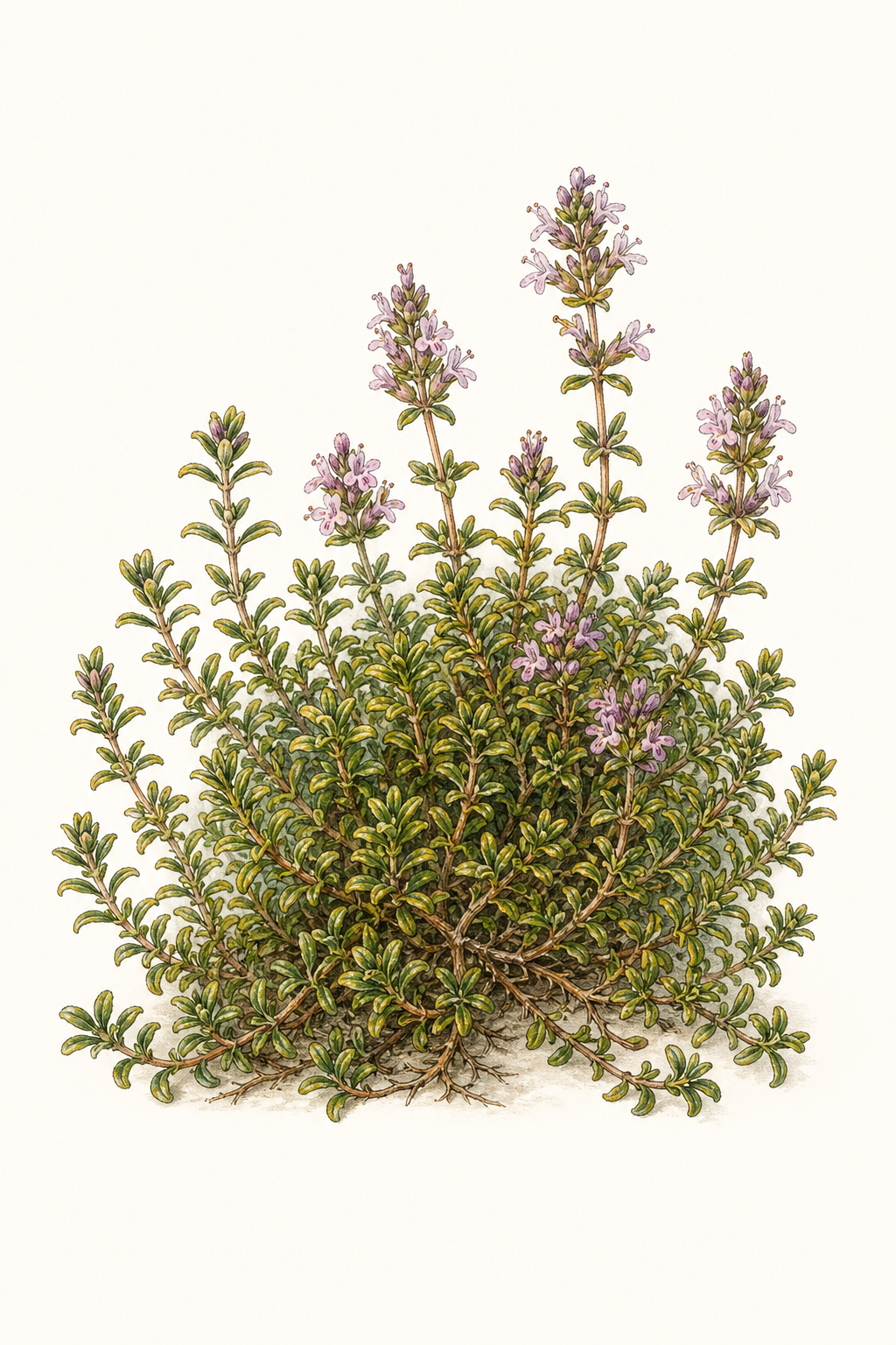 Botanical illustration of Orange Thyme
