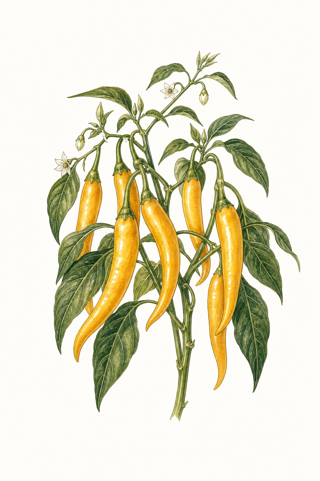 Botanical illustration of Cayenne Golden