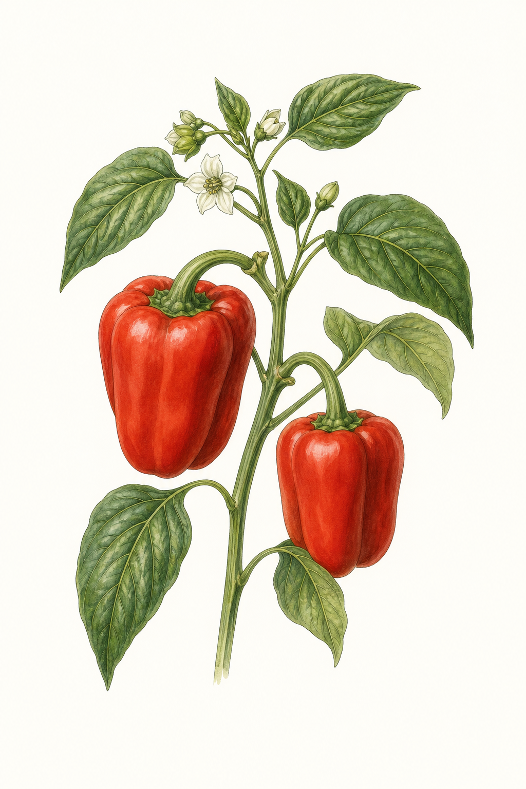 Botanical illustration of Purple Marconi