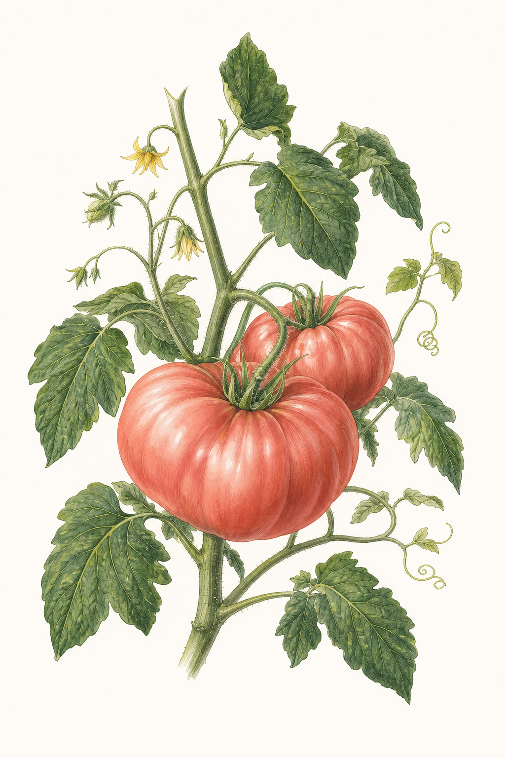 Botanical illustration of German Pink