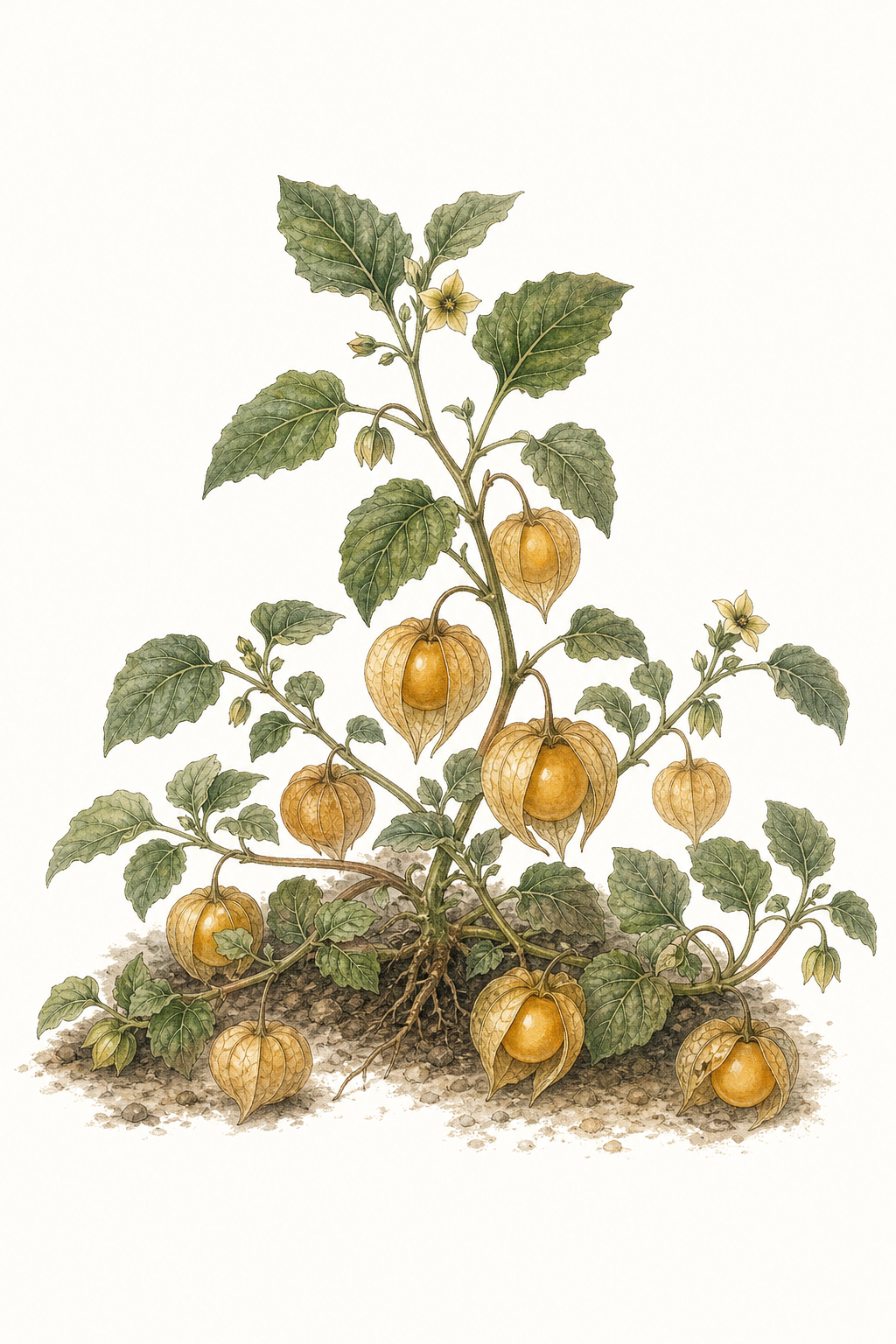 Botanical illustration of Aunt Molly's
