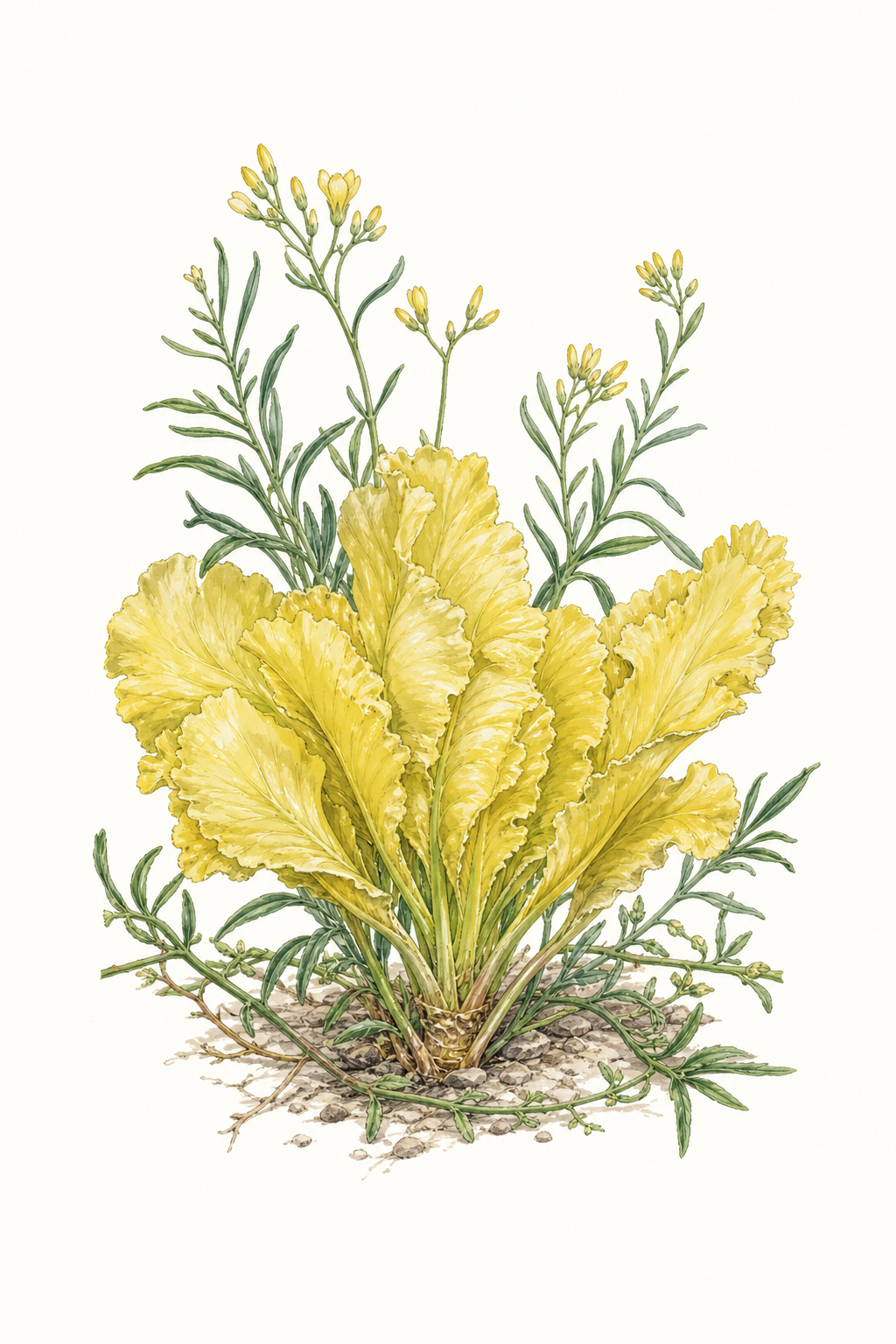 Botanical illustration of Australian Yellow