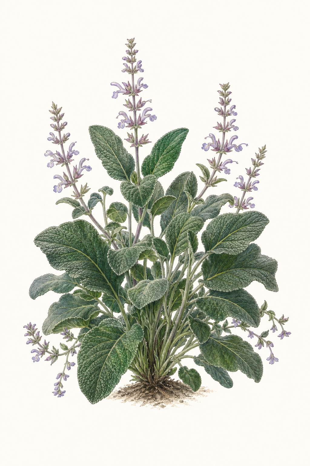 Botanical illustration of Berggarten