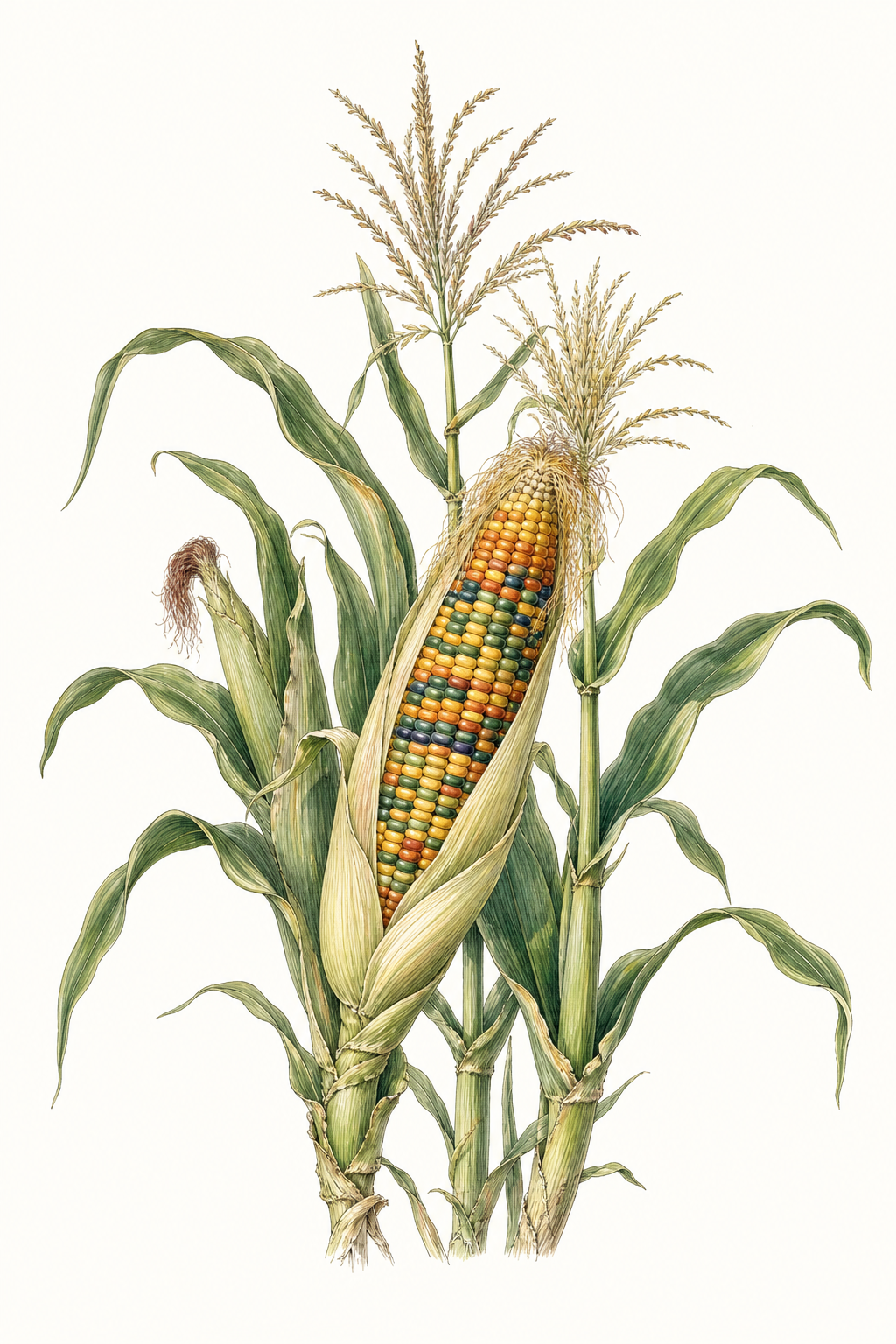 Botanical illustration of Hawaiian Rainbow