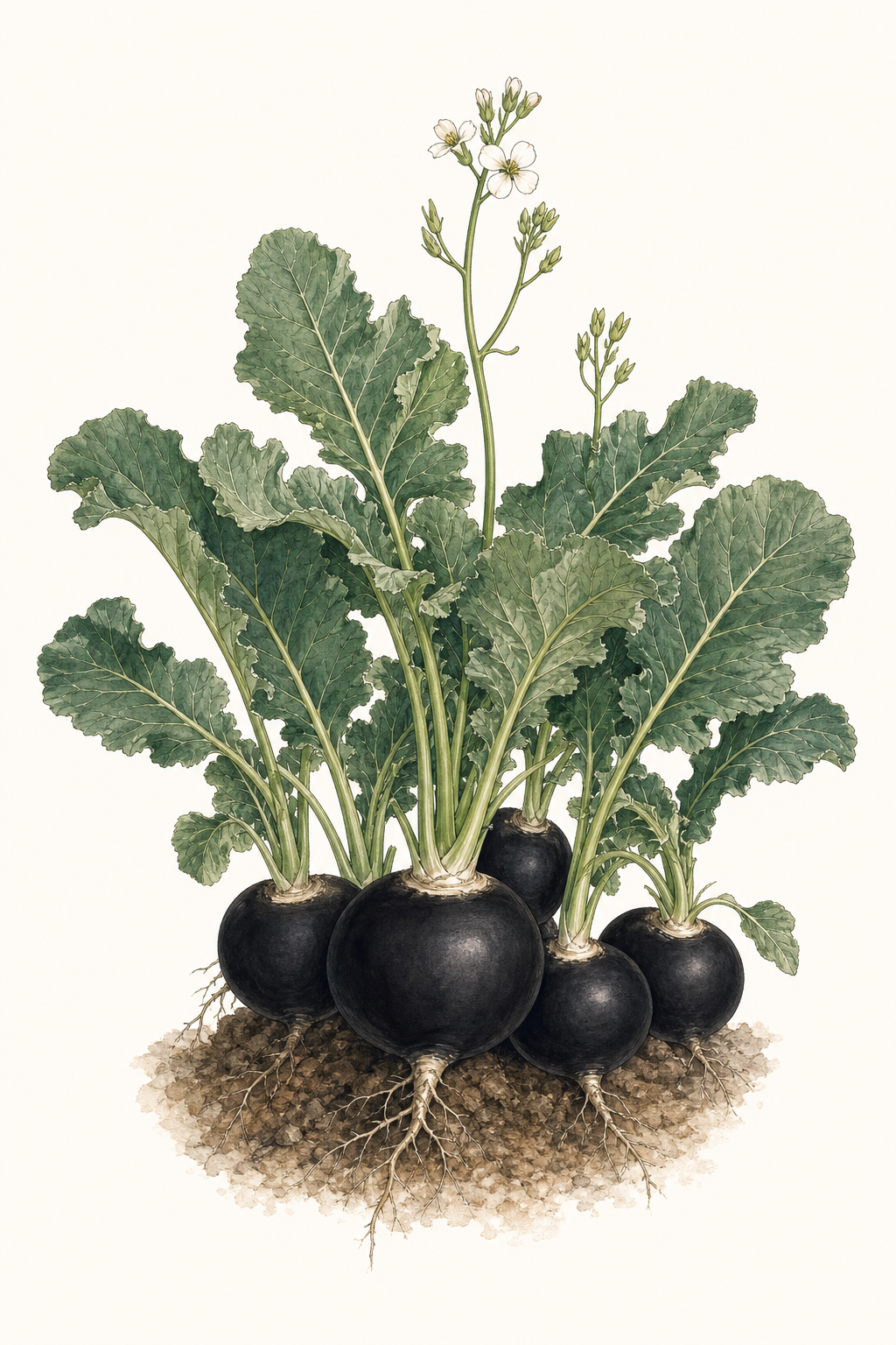 Botanical illustration of Nero Tondo