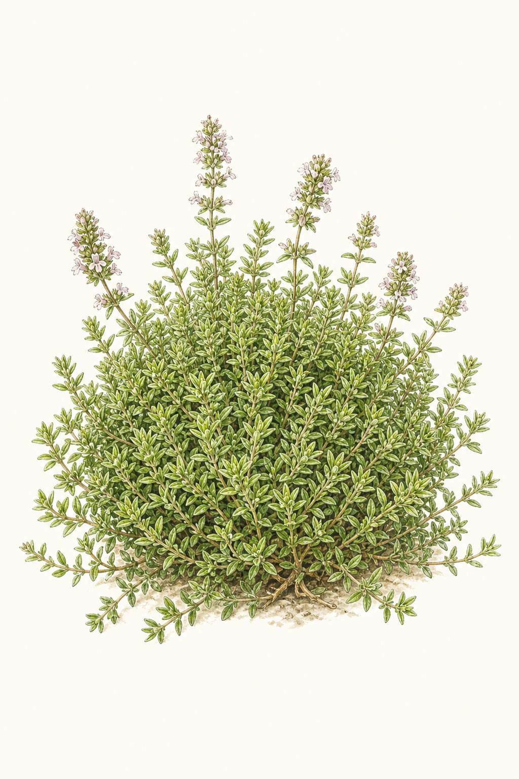 Botanical illustration of Lime Thyme