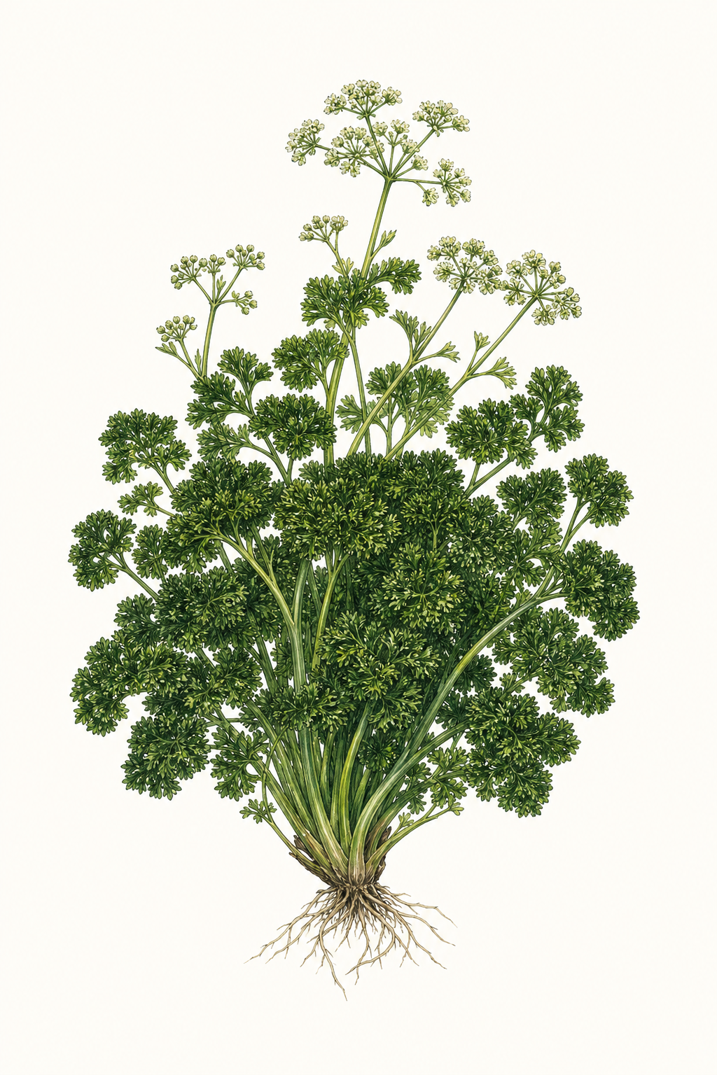 Botanical illustration of Italian Dark Green