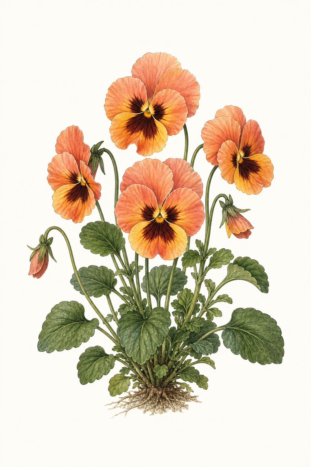 Botanical illustration of Padparadja
