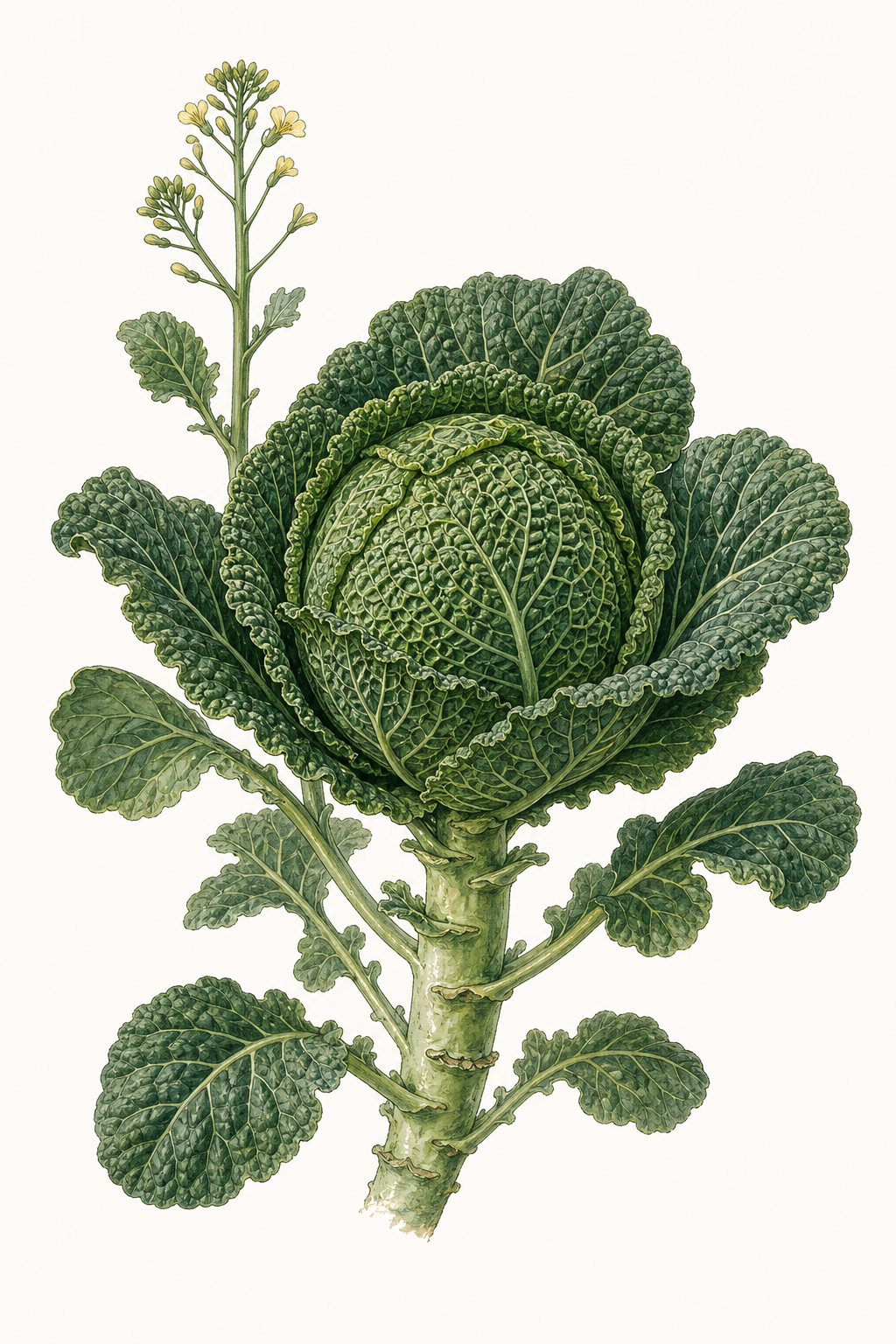 Botanical illustration of Savoy King
