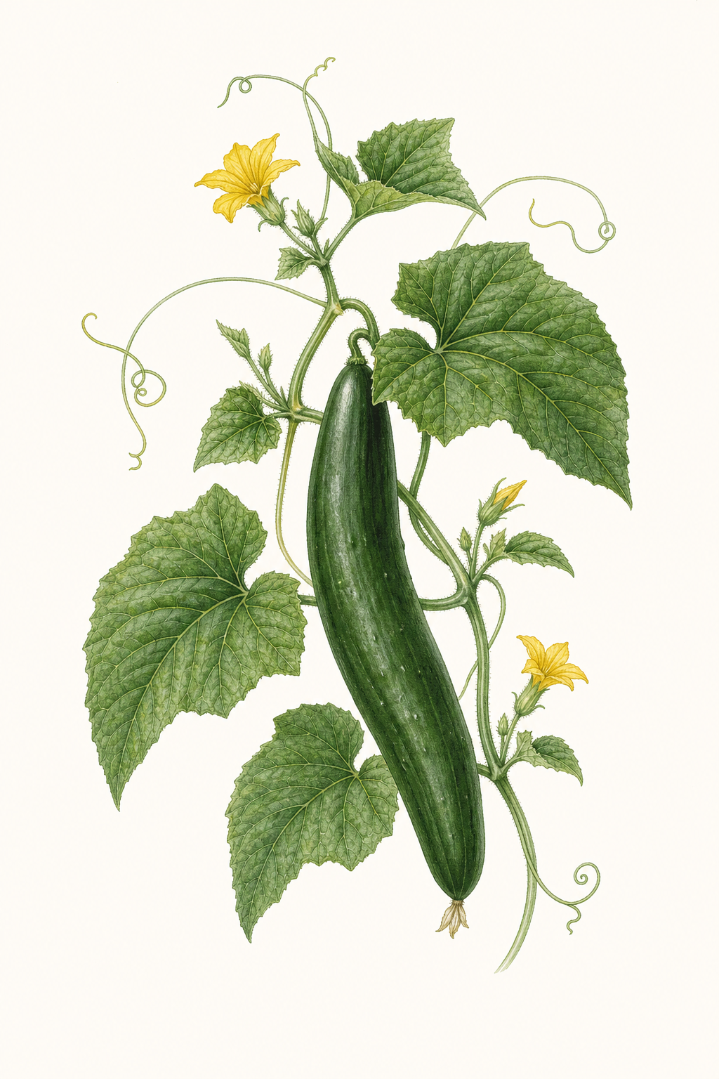 Botanical illustration of Hokus