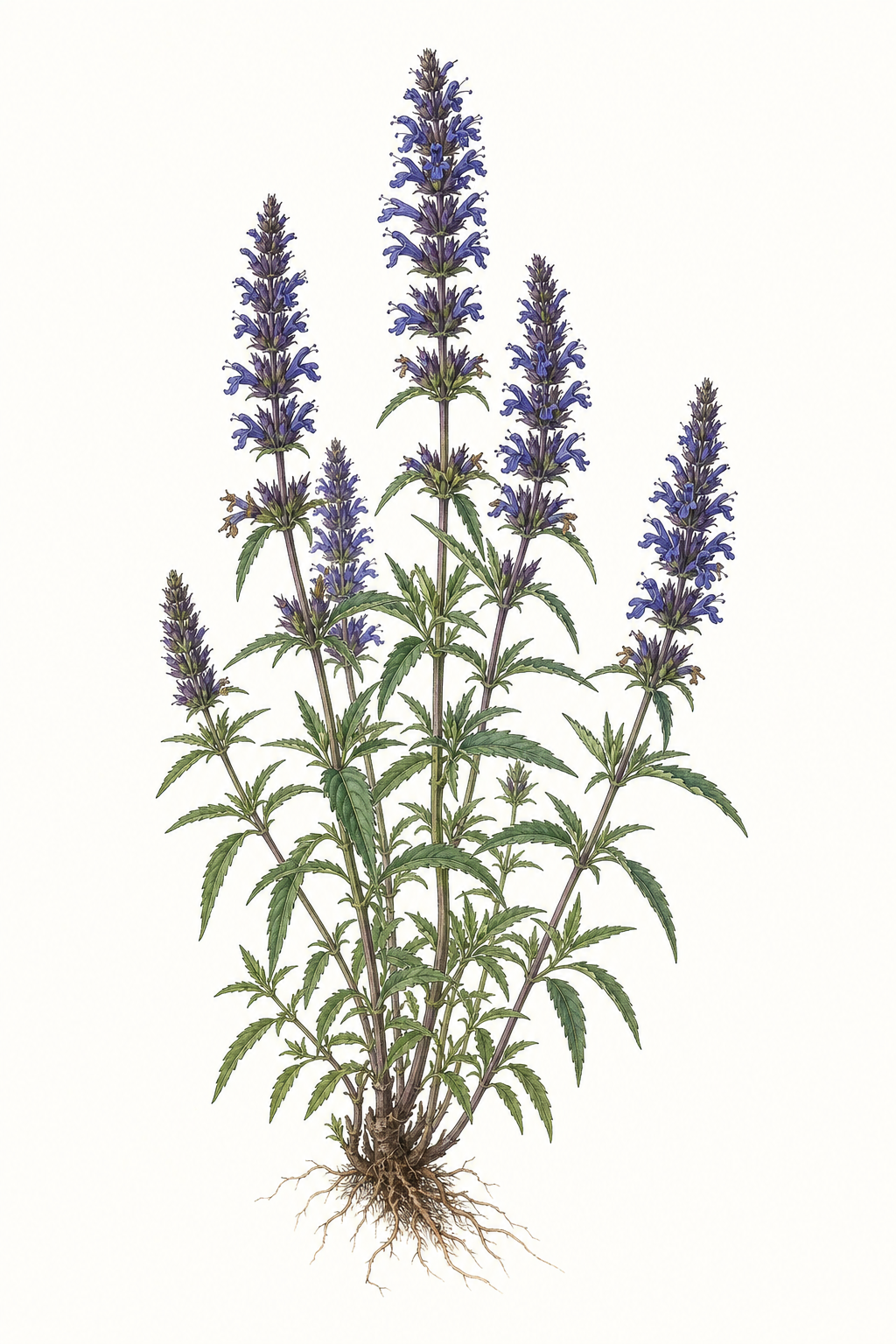 Botanical illustration of Anise Hyssop
