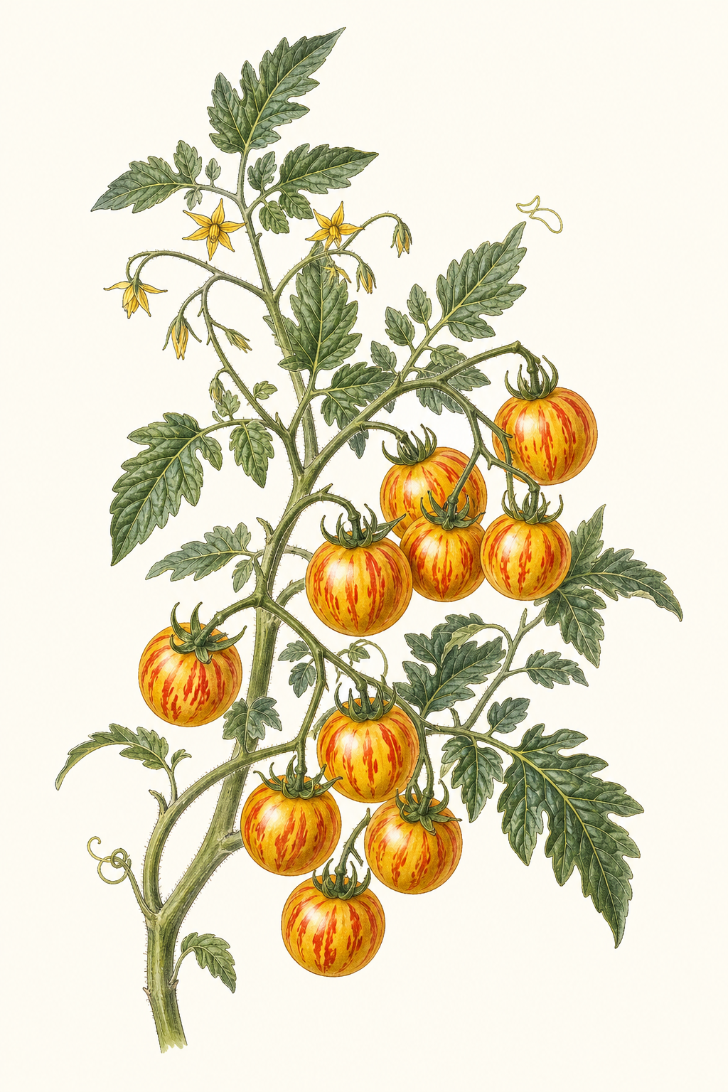 Botanical illustration of Sunrise Bumble Bee