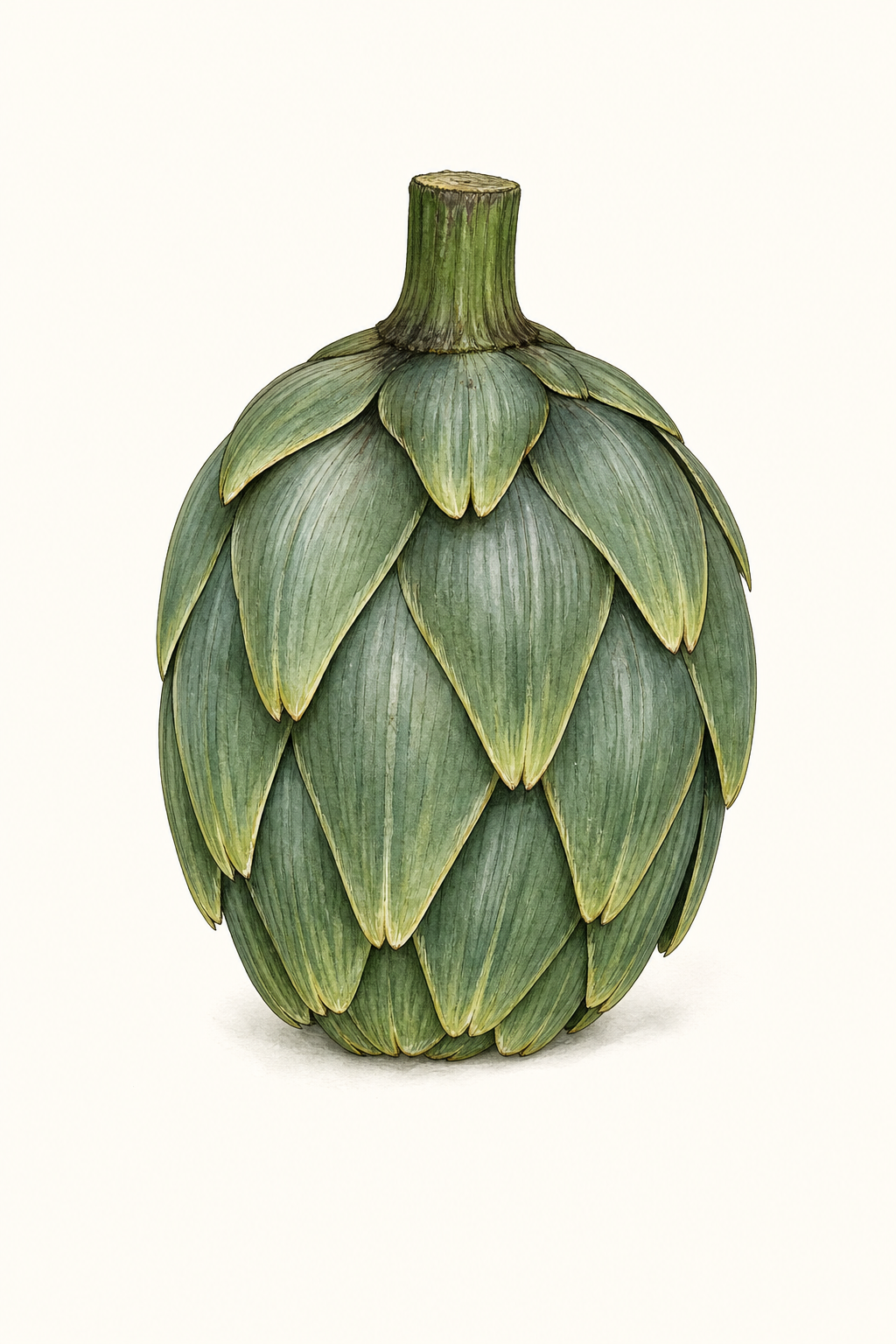 Botanical illustration of Artichoke de Marseille