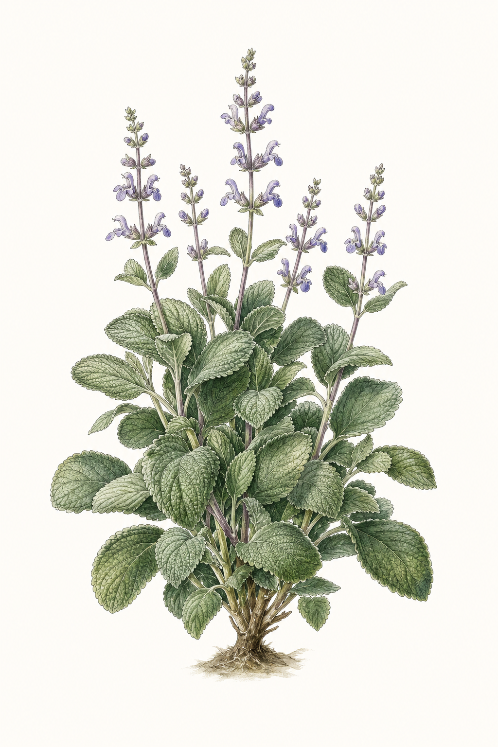 Botanical illustration of Broadleaf