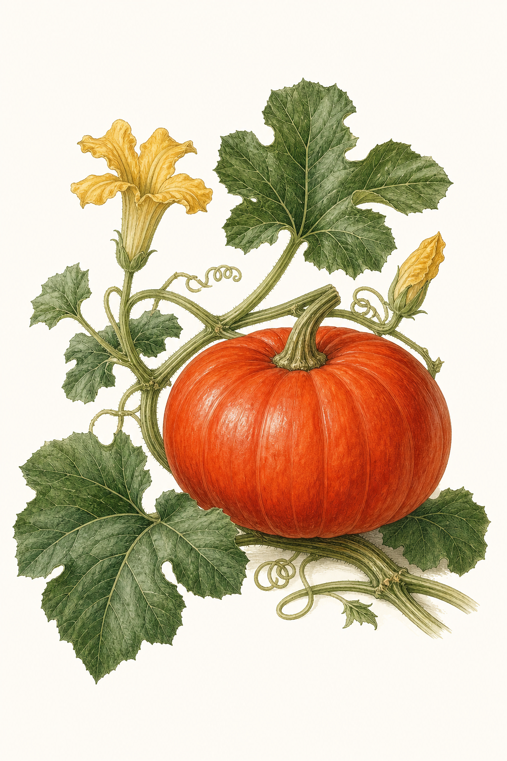 Botanical illustration of Rouge Vif d'Etampes