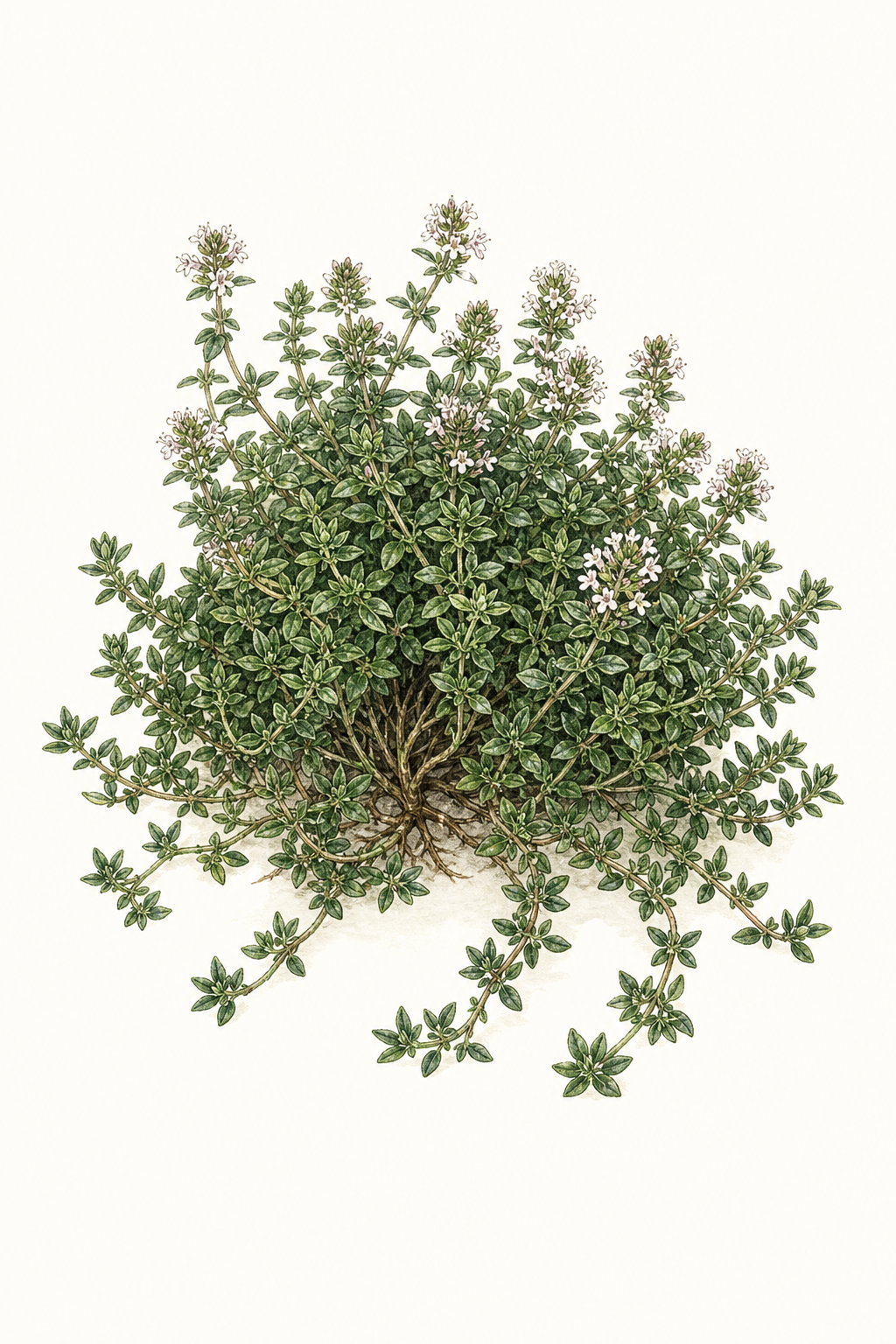 Botanical illustration of French Summer Thyme