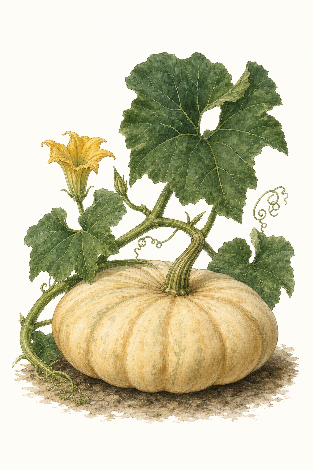 Botanical illustration of Long Island Cheese