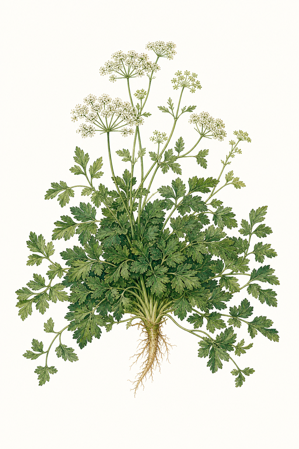 Botanical illustration of Flat Leaf Splendor