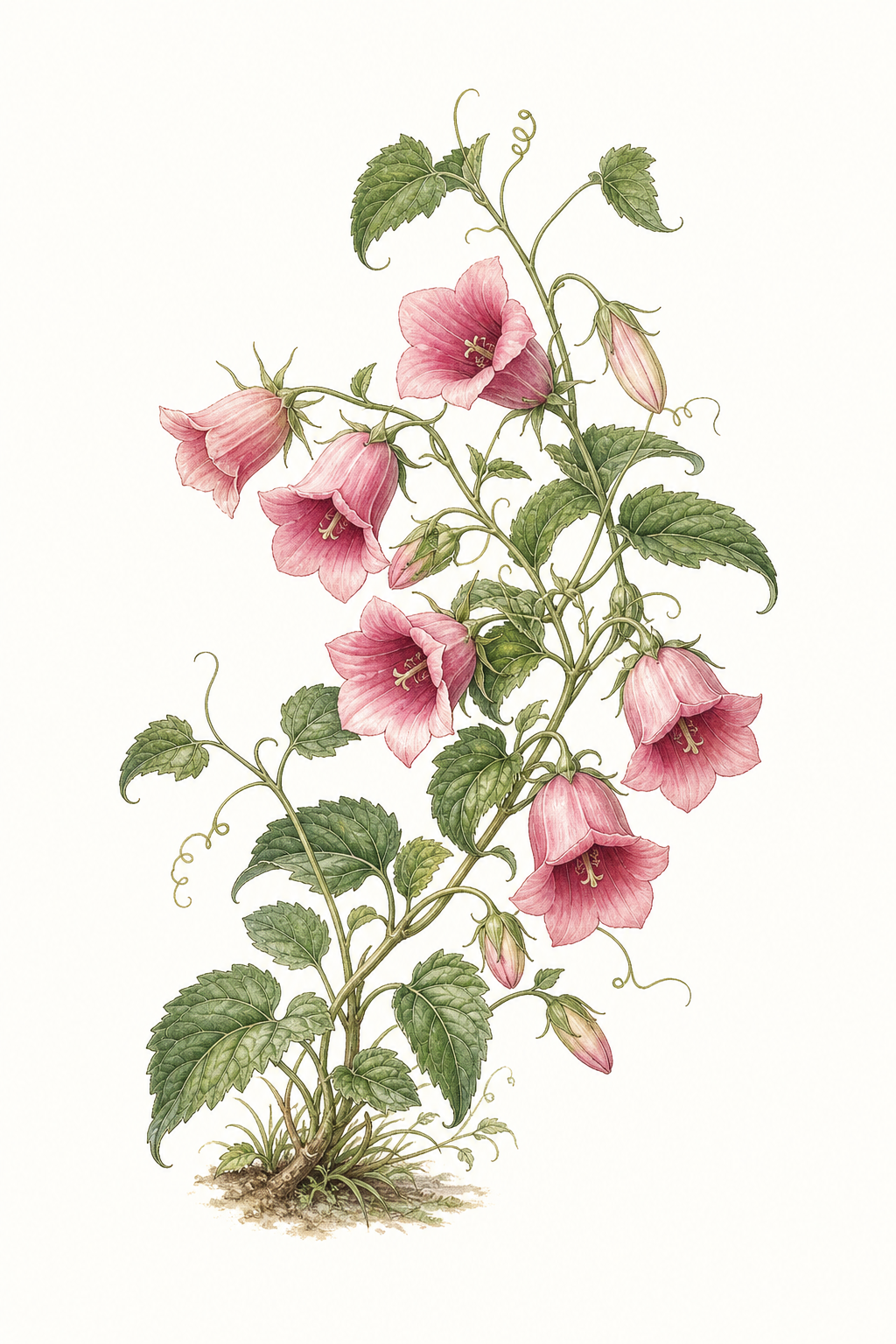Botanical illustration of Dinner Bells