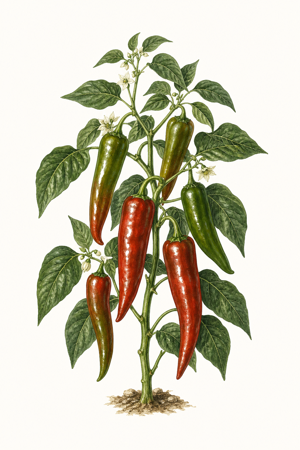 Botanical illustration of Numex Big Jim