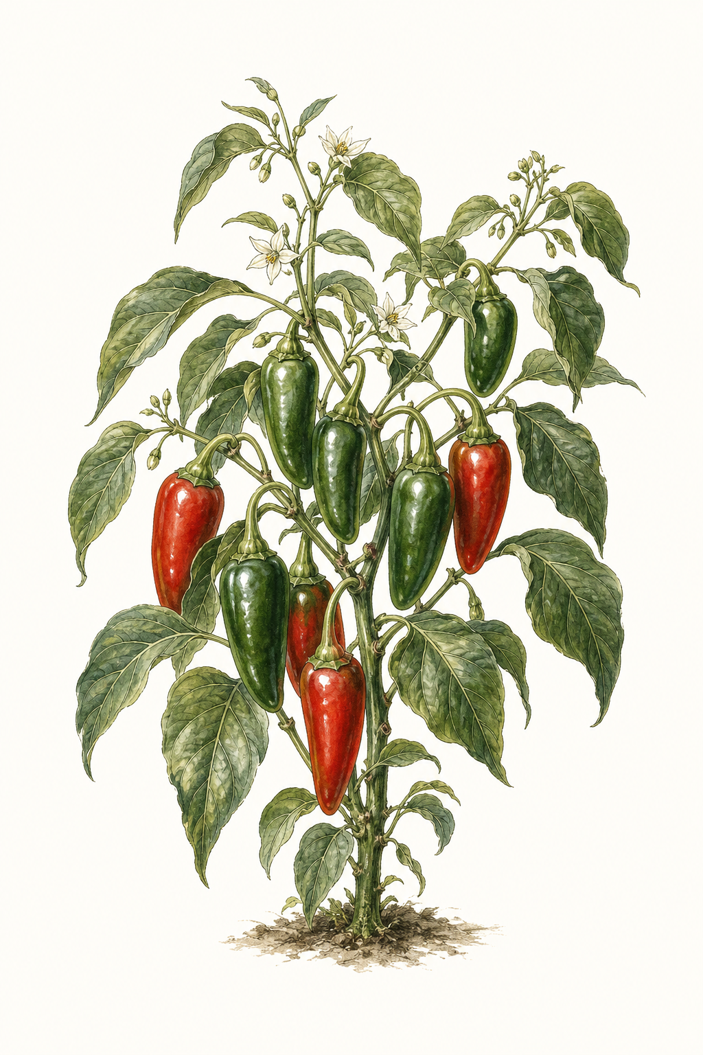 Botanical illustration of Jalafuego