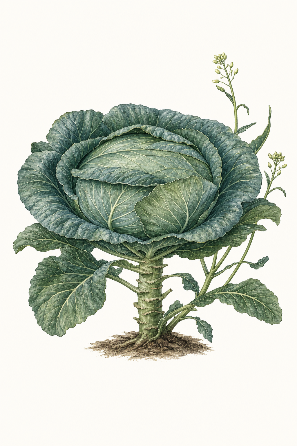 Botanical illustration of Late Flat Dutch